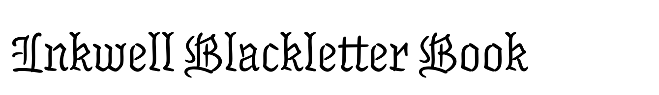 Inkwell Blackletter Book
